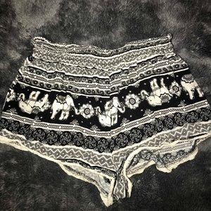 Elephant flowy shorts